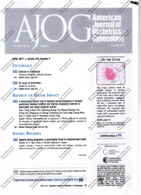 Image of AJOG American Journal of Obstetrics and Gynecology Volume 216 Nomor 4 April 2017