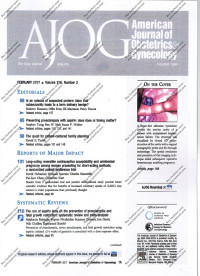 Image of AJOG American Journal Of Obstetrics and Gynecology Volume 216,Nomor 2 February 2017