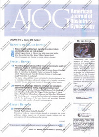 Image of AJOG American Journal Of Obstetrics and Gynecology Volume 218 Nomor 1 January 2018