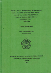 Image of PENATALAKSANAAN FISIOTERAPI MENGGUNAKAN MODALITAS TENS MASSAGE DAN KINESIOLOGI TAPING PADA GASTRONEMICS MUSCLE STRAIN SINISTRA DI KLINIK UTAMA METRO KUNINGAN TAHUN 2021