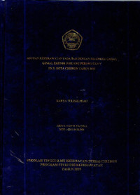 Image of ASUHAN KEPERAWATAN PADA Tn.S DENGAN DIAGNOSA GAGAL GINJAL KRONIK DIRUANG PERAWATAN Y RS X KOTA CIREBON TAHUN 2019