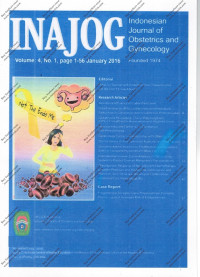 Image of INAJOG International Journal of Obstetric Gynecology Volume 4 Nomor 1 Page 1-56 January 2016