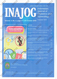 Image of INAJOG International Journal Of Obstetrics and Gynecology Volume 4 Nomor 4 Oktober 2016