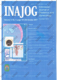 Image of INAJOG International Journal of Obstetric and Gynecology Volume 5 Nomor 4 page 191-254 October 2017