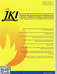 Image of JKI JURNAL KEPERAWATAN INDONESIA VOLUME 22, NO.2, JULY 2019