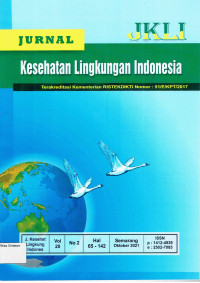 Image of JURNAL KESEHATAN LINGKUNGAN INDONESIA VOLUME 20 NOMOR 2 OKTOBER 2021