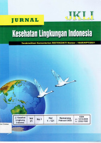 Image of JURNAL KESEHATAN LINGKUNGAN INDONESIA VOLUME 21 NOMOR 1 FERBRUARI 2022