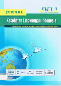 Image of JURNAL KESEHATAN LINGKUNGAN INDONESIA  VOLUME 21 NOMOR 2 JUNI 2022