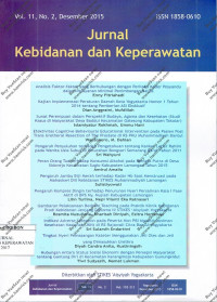 Image of Jurnal Kebidanan dan Keperawatan Vol.11 No.2 desember 2015