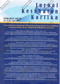 Image of Jurnal Kesehatan Kartika Volume 12 No.1 April 2017