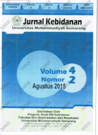 Image of Jurnal Kebidanan Volume 4 No 2 Agustus 2015