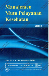 Image of Manajemen Mutu Pelayanan Kesehatan