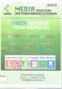 Image of MEDIA PENELITIAN DAN PENGEMBANGAN KESEHATAN VOL.29 NO.2 JUNI 2019
