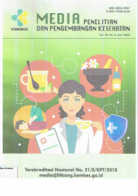 Image of MEDIA PENELITIAN DAN PENGEMBANGAN KESEHATAN VOL.30 NO.2 JUNI 2020