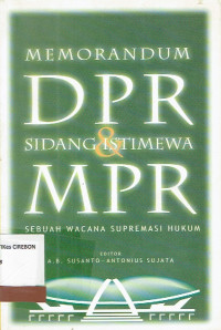 Image of memorandum DPR & sidang istimewa MPR