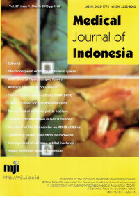 Image of MEDICAL JOURNAL OF INDONESIA VOLUME 27 ISSUE 1 MARCH 2018 pp1-68