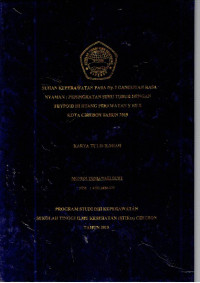 Image of ASUHAN KEPERAWATAN PADA Ny.I GANGGUAN RASA NYAMAN : PENINGKATAN SUHU TUBUH DENGAN THYPOID DIRUANG PERAWATAN Y RS X KOTA CIREBON TAHUN 2019