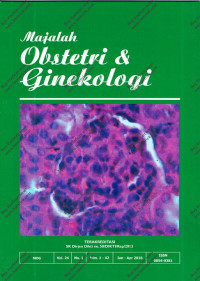 Image of Majalah Obstetri dan Ginekology Volume 24 Hlm 1-42 Jan-Apr 2016