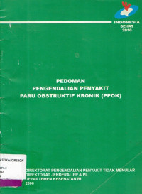 Image of Pedoman Pengendalian Penyakit Paru Obstruktif Kronik (PPOK)