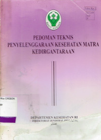 Image of pedoman teknis penyelenggaraan kesehatan matra kedirgantaraan