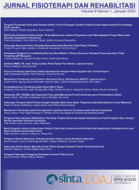 Image of JURNAL FISIOTERAPI DAN REHABILITASI VOLUME 8 NOMOR 1 JULI 2024