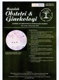 Image of MAJALAH OBSTETRI DAN GINEKOLOGI VOLUME 31 NO.3 DECEMBER 2023
