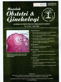 Image of MAJALAH OBSTETRI DAN GINEKOLOGI VOLUME 32 NO.1 April 2024
