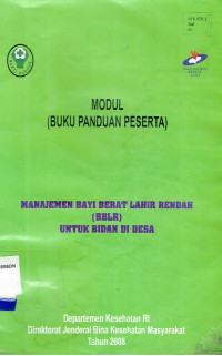 Image of Manajemen Bayi Berat lahir Rendah (BBLR) untuk Bidan di Desa