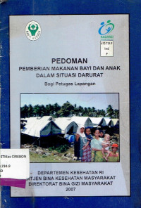 Image of pedoman pemberian makanan bayi dan anak dalam situasi darurat