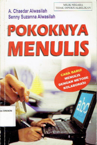 Image of Pokoknya menulis